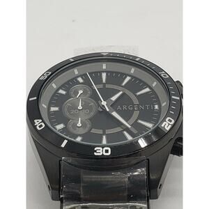 Argenti Men Black Chronograph Watch 42mm